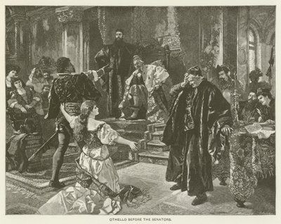 Otello davanti ai senatori da after Carl Ludwig Friedrich Becker