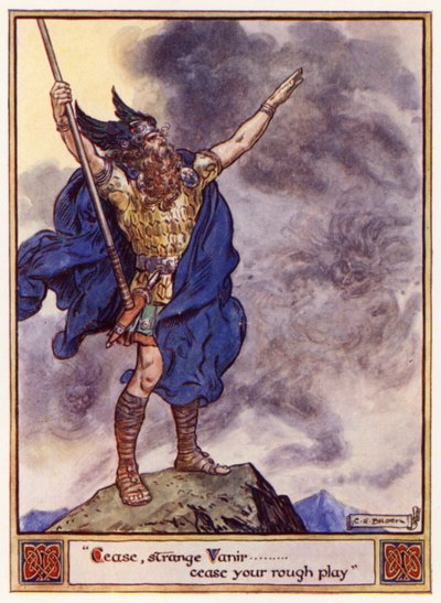Cessa, strano Vanir, cessa il tuo gioco rude da after Charles Edmund Brock