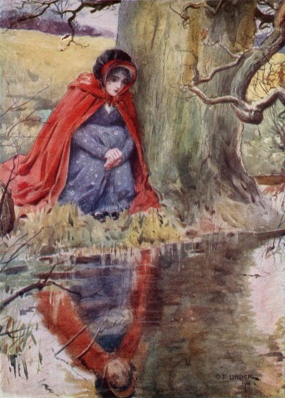 Hetty Sorrel alla piscina da after Charles Edmund Brock