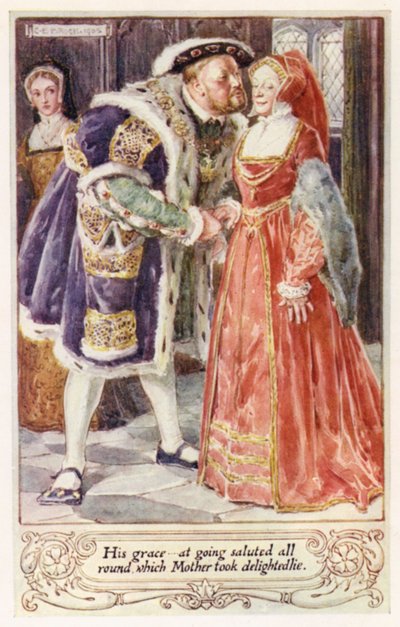 Sua grazia, al saluto di tutti, che Madre prese con gioia da after Charles Edmund Brock