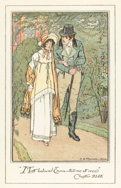 Illustrazione per Emma di Jane Austen da after Charles Edmund Brock