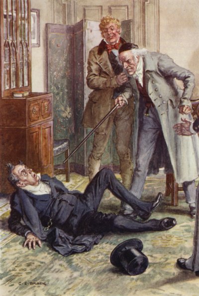 Illustrazione per Martin Chuzzlewit da after Charles Edmund Brock
