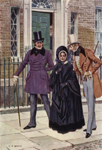 Illustrazione per Nicholas Nickleby da after Charles Edmund Brock