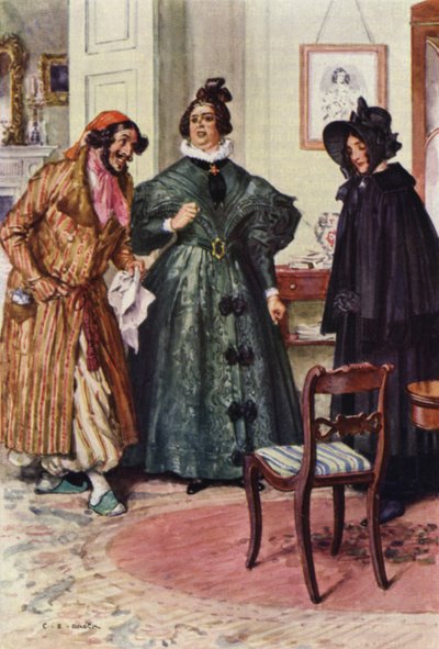 Illustrazione per Nicholas Nickleby da after Charles Edmund Brock