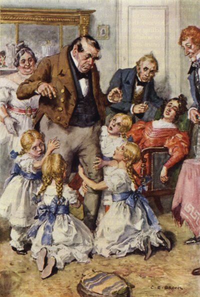 Illustrazione per Nicholas Nickleby da after Charles Edmund Brock