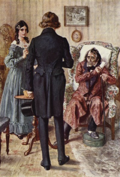 Illustrazione per Nicholas Nickleby da after Charles Edmund Brock