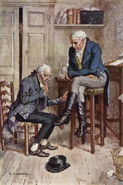 Illustrazione per Nicholas Nickleby da after Charles Edmund Brock