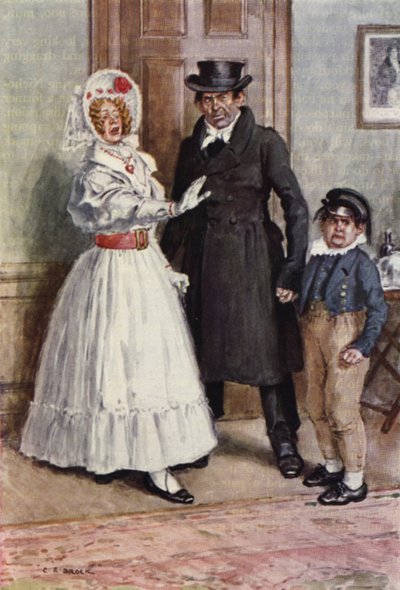 Illustrazione per Nicholas Nickleby da after Charles Edmund Brock