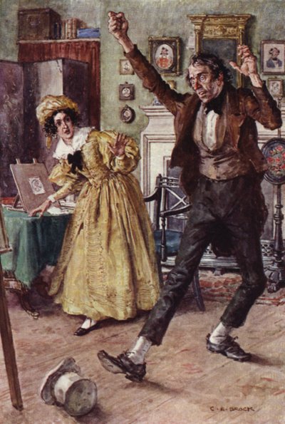 Illustrazione per Nicholas Nickleby da after Charles Edmund Brock