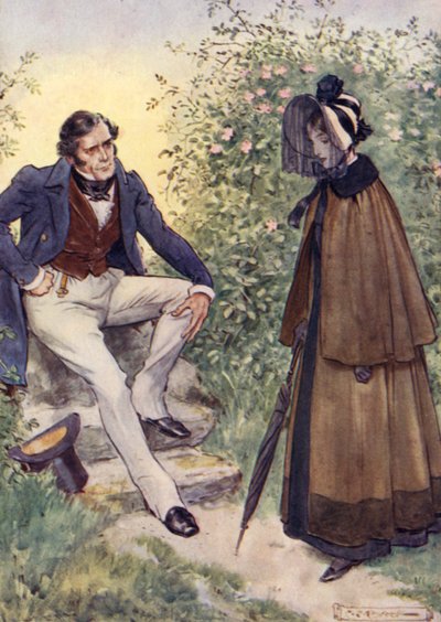 Jane Eyre incontra Mr Rochester presso lo stile da after Charles Edmund Brock