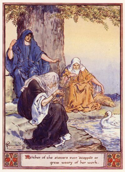 Nessuna delle sorelle si fermò mai o si stancò del suo lavoro da after Charles Edmund Brock