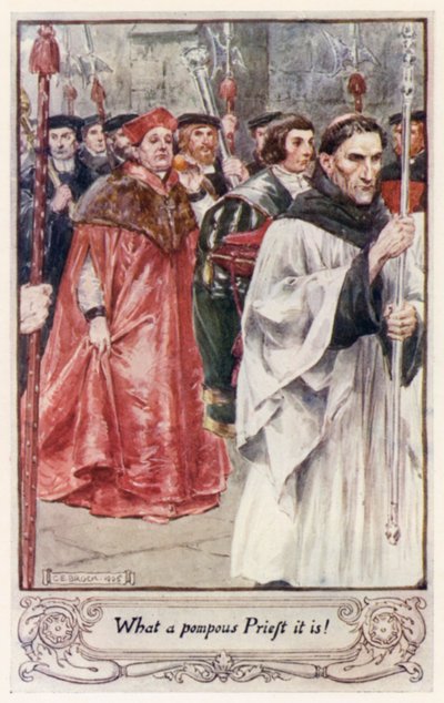 Che prete pomposo è! da after Charles Edmund Brock