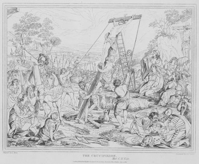 La crocifissione, Matteo da after Charles Le Brun