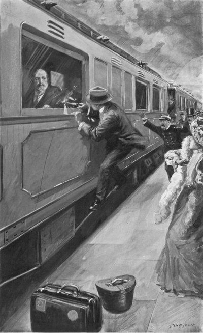 Attacco di Sipido a Re Edoardo a Bruxelles, 4 aprile 1900 da after Charles Mills Sheldon