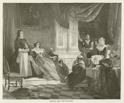 Sancho e la Duchessa da after Charles Robert Leslie