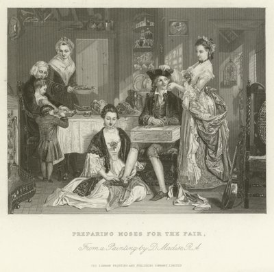 Preparare Mosè per la fiera da after Daniel Maclise