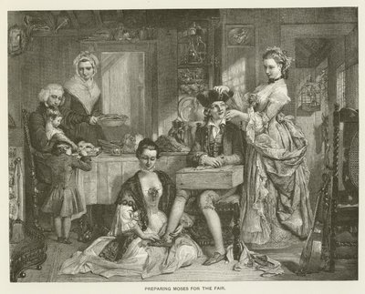 Preparazione di Mosè per la fiera da after Daniel Maclise
