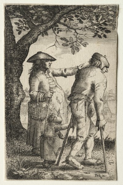 Famiglia di contadini da after David Vinckboons