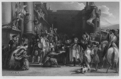 Il Re a Holyrood, dal quadro nella Collezione Reale da after David Wilkie