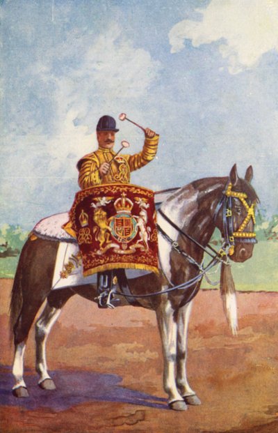 Cavallo tamburino della 1ª Guardia Reale da after Edgar Alfred Holloway