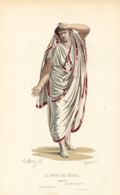 La Morte di Cesare, Bruto da after Edmond A.F. Geffroy