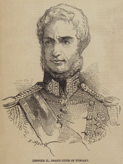 Leopoldo II, Granduca di Toscana da after Edmond Morin