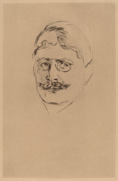 Knut Hamsun da after Edvard Munch