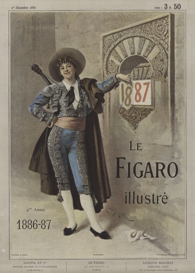 Copertina di Le Figaro Illustré, 1 dicembre 1886 da after Emile Antoine Bayard