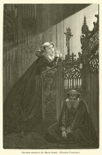 Ultimi momenti di Maria Stuarda da after Emile Antoine Bayard
