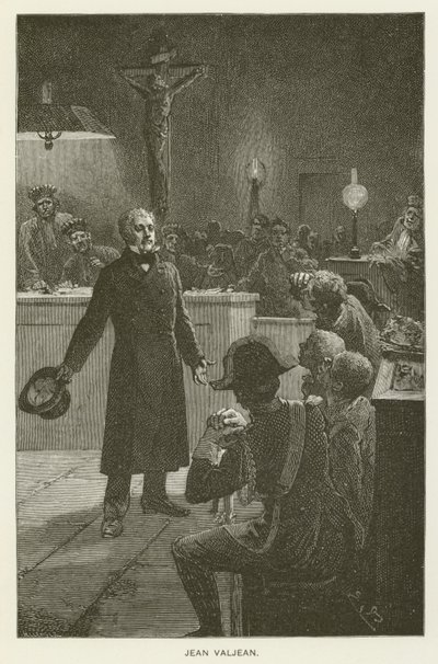 Jean Valjean da after Emile Antoine Bayard