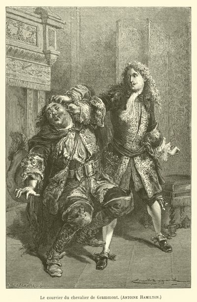 Il corriere del cavaliere di Grammont da after Emile Antoine Bayard