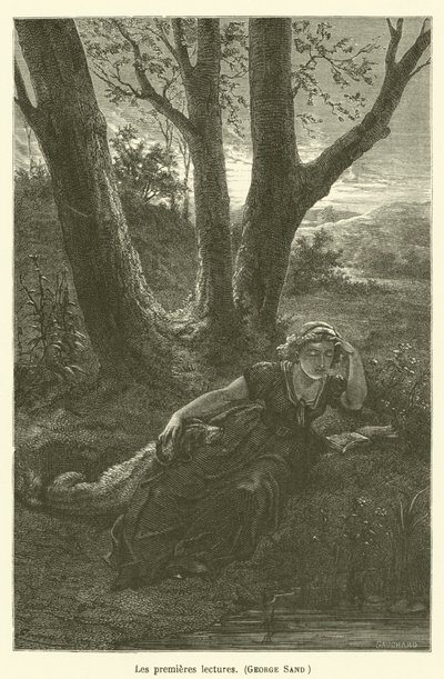 Le prime letture, George Sand da after Emile Antoine Bayard
