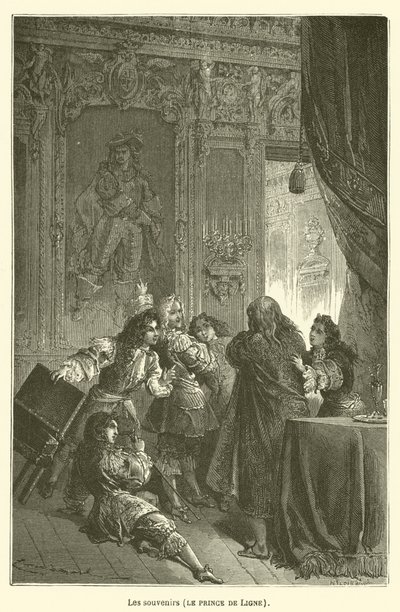 I ricordi, il principe di Ligne da after Emile Antoine Bayard