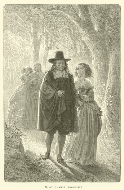 Milton, Camille Desmoulins da after Emile Antoine Bayard