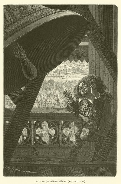 Parigi nel quindicesimo secolo, Victor Hugo da after Emile Antoine Bayard