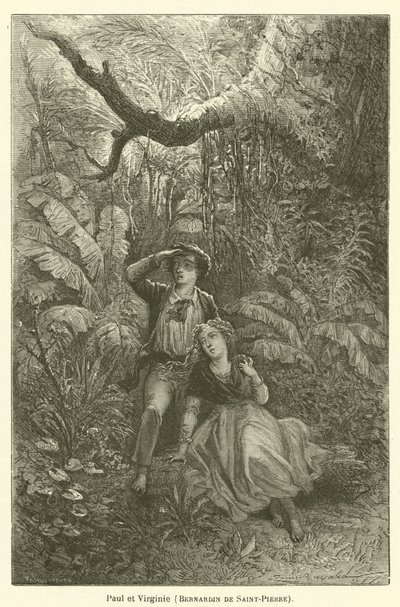 Paolo e Virginia, Bernardin de Saint-Pierre da after Emile Antoine Bayard