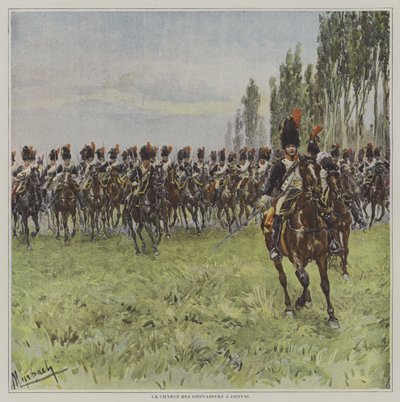 La carica dei granatieri a cavallo da after Felicien baron de Myrbach Rheinfeld