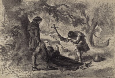 Morte di padre Marquette da after Felix Octavius Carr Darley