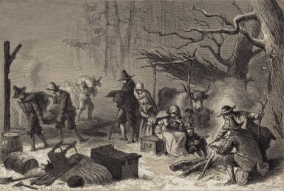 Coloni inglesi in America da after Felix Octavius Carr Darley