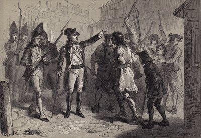 Il governatore Tryon e i regolatori da after Felix Octavius Carr Darley