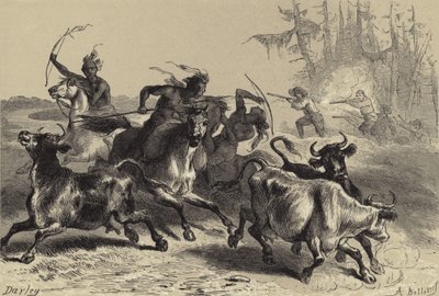 Indiani che saccheggiano le piantagioni della Carolina del Sud da after Felix Octavius Carr Darley