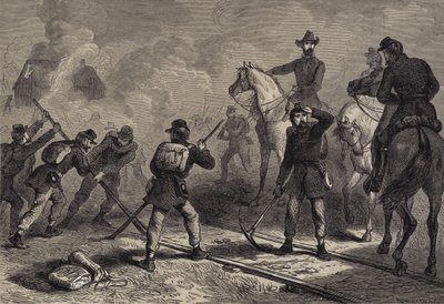La marcia di Sherman verso il mare da after Felix Octavius Carr Darley