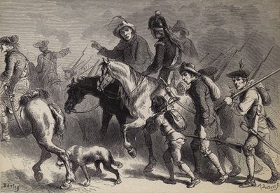 Rivolta della yeomanry del New England da after Felix Octavius Carr Darley