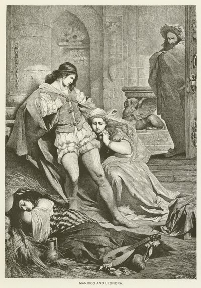 Manrico e Leonora da after Ferdinand Keller