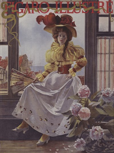Attesa. Copertina di Le Figaro Illustré, dicembre 1893 da after Francois Flameng