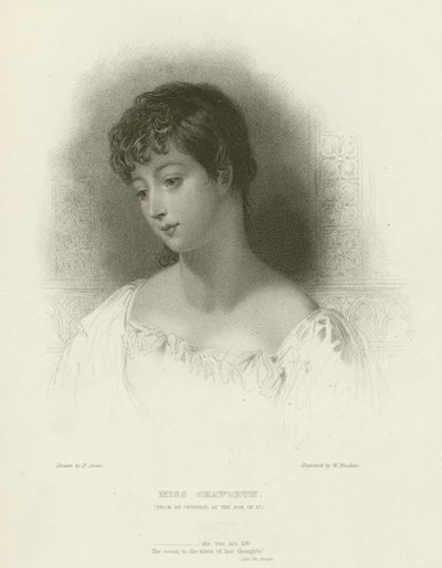 Miss Chaworth da after Frank Stone