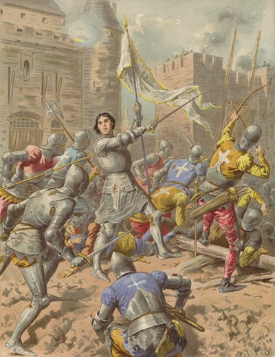 Assalto delle Tournelles a Orléans da after Frederic Theodore Lix