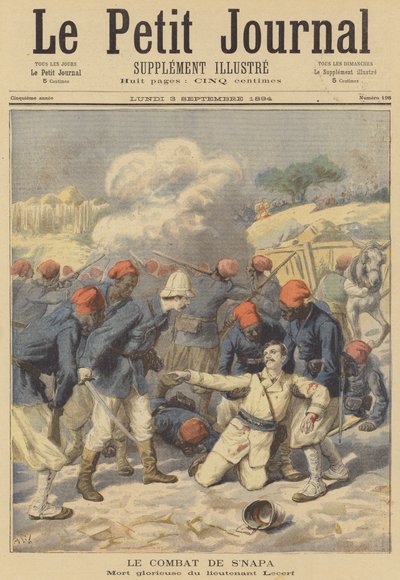 La battaglia di SNapa, Alto Niger da after Frederic Theodore Lix