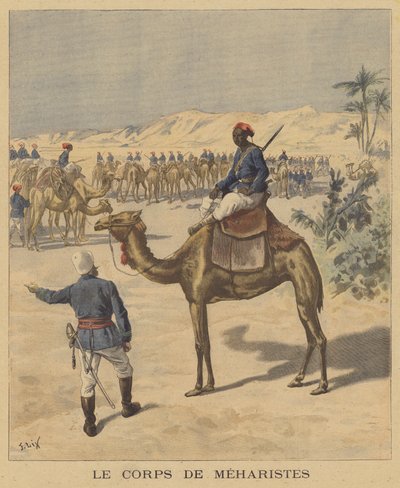 Il Corpo dei Meharisti da after Frederic Theodore Lix