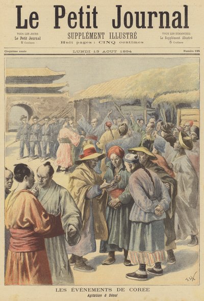Disordini a Seul, Corea da after Frederic Theodore Lix